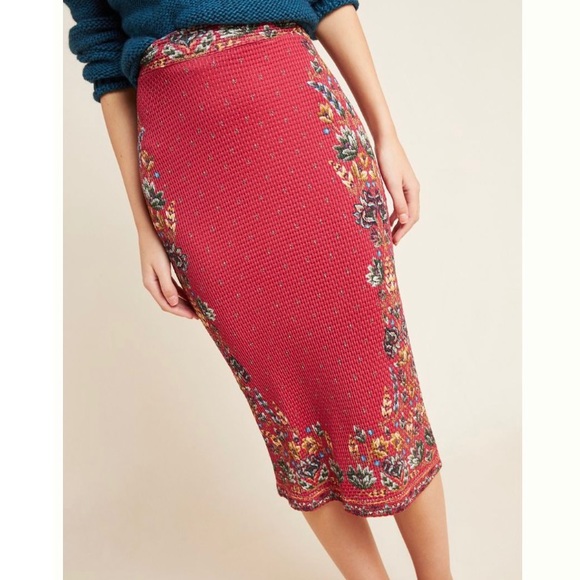 Anthropologie Farm Rio Catalina Knit Pencil Skirt - Picture 2 of 5